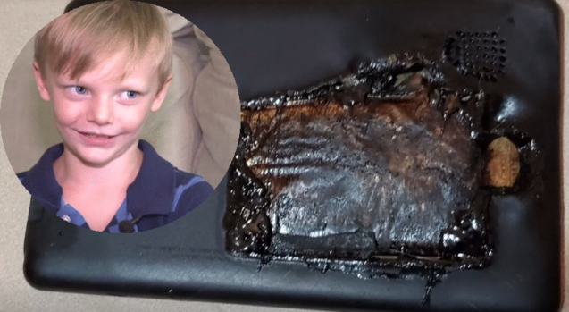 [TLMD - NATL] Aterrador: niño de 4 años narra cómo explotó su tableta mientras jugaba