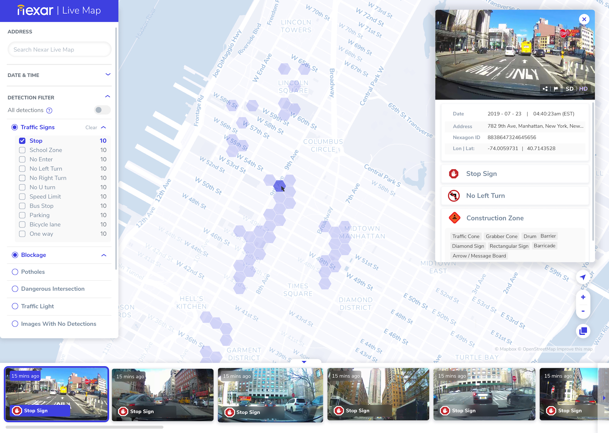 Filtrado de detecciones