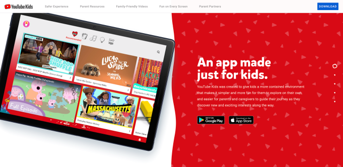 sitio web de youtube para niños