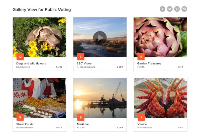 Captura de pantalla de Submittable