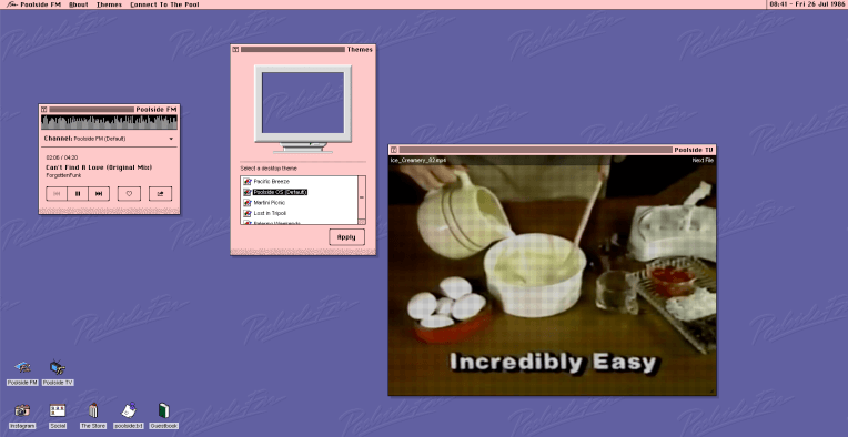Poolside.fm es lo más divertido que tendrás en Internet hoy.