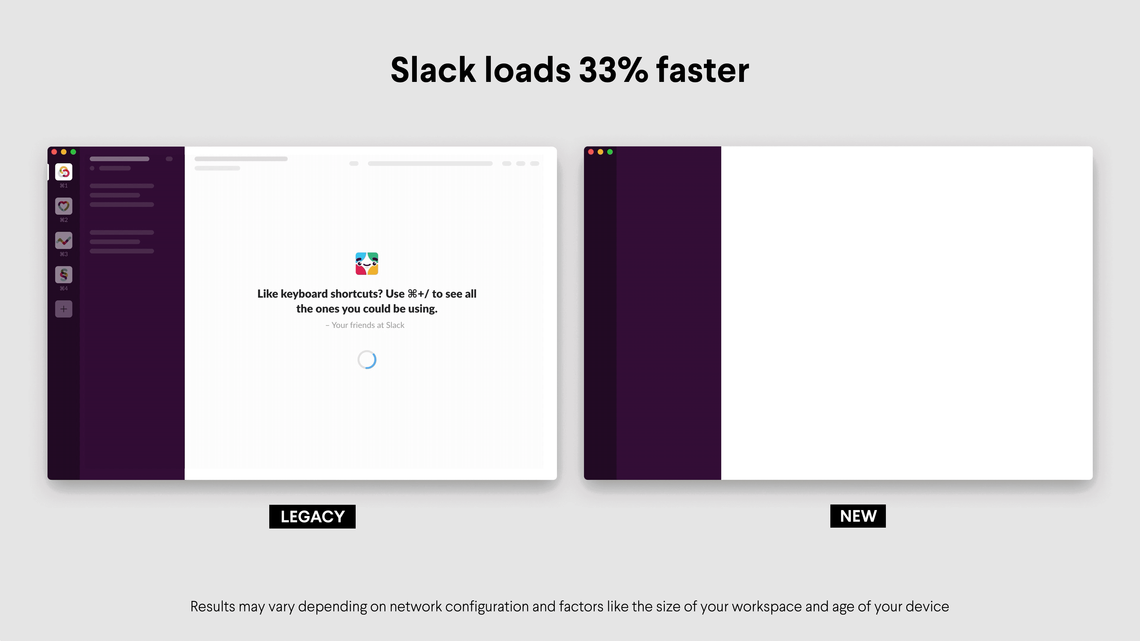 02 Speed ​​Slack escritorio de lado a lado