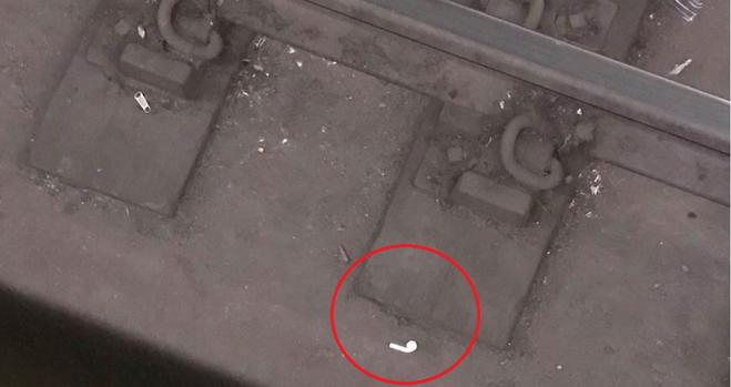 [TLMD - NATL] Viral: insólito “rescate” de audífono en la vía del tren