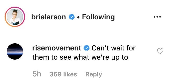 capitán marvel 2 brie larson instagram