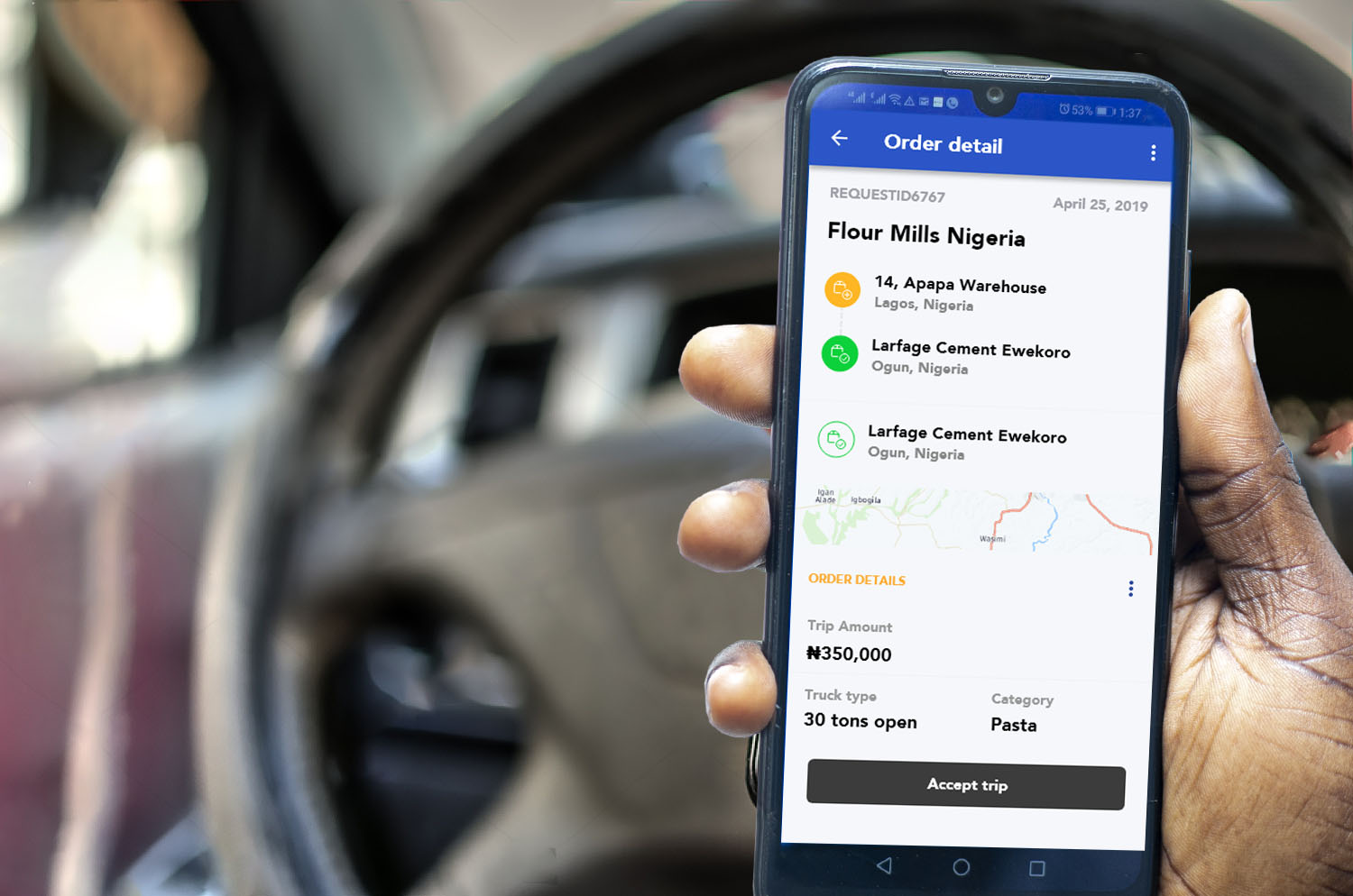 La foto del producto Kobo360 acepta viajes