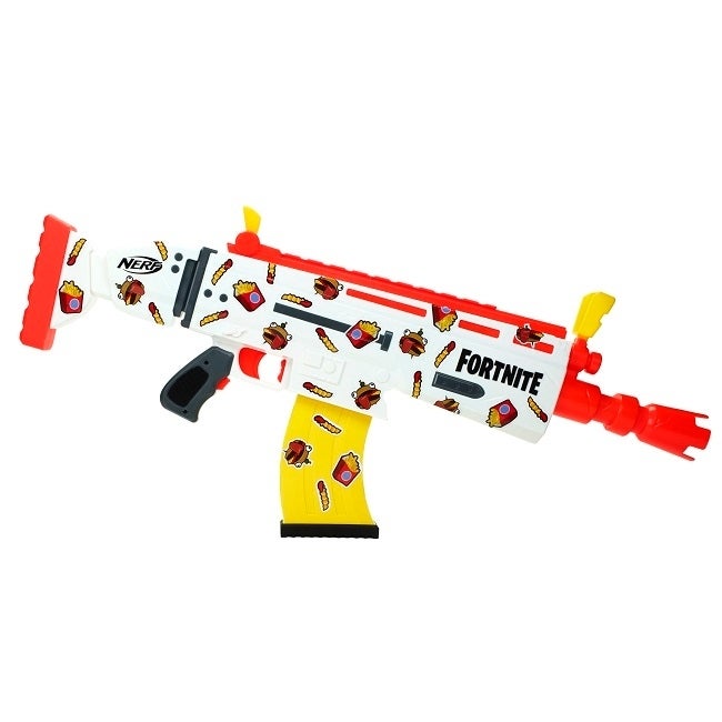 NERF FORTNITE AR-DURRR BURGER BLASTER MOTORIZADO - oop