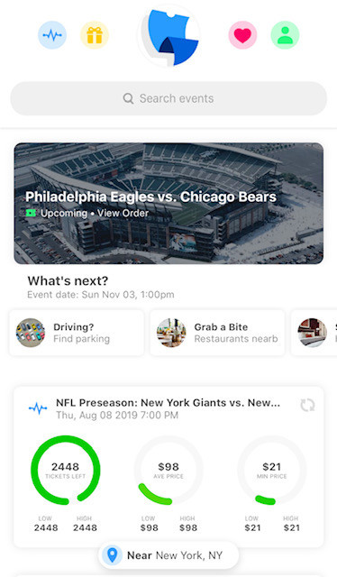 Vista del juego TickPick