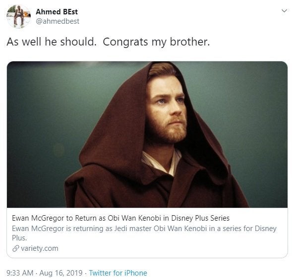 guerra de las galaxias ahmed mejor jar jar binks ewan mcgregor