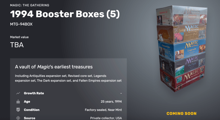 Mythic Markets acaba de recaudar $ 2 millones en semillas para construir un mercado de propiedad fraccional para coleccionables raros