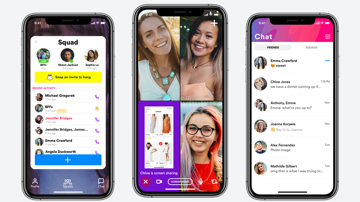 Pantallas de escuadrón