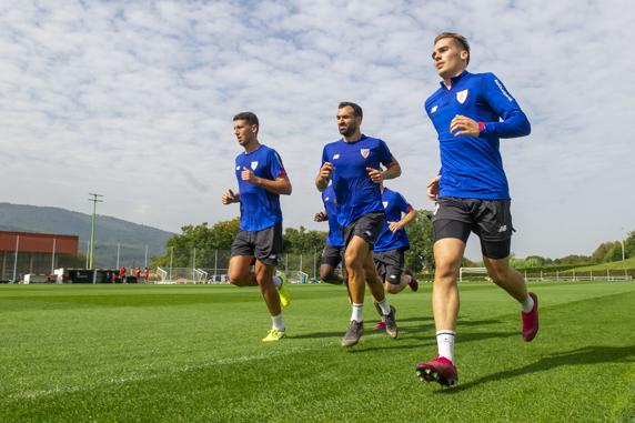 El entrenamiento tuvo un marcado carácter físico en su parte final