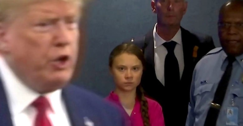 Se viraliza la mirada de Greta al paso de Trump en la Cumbre de la ONU | Video