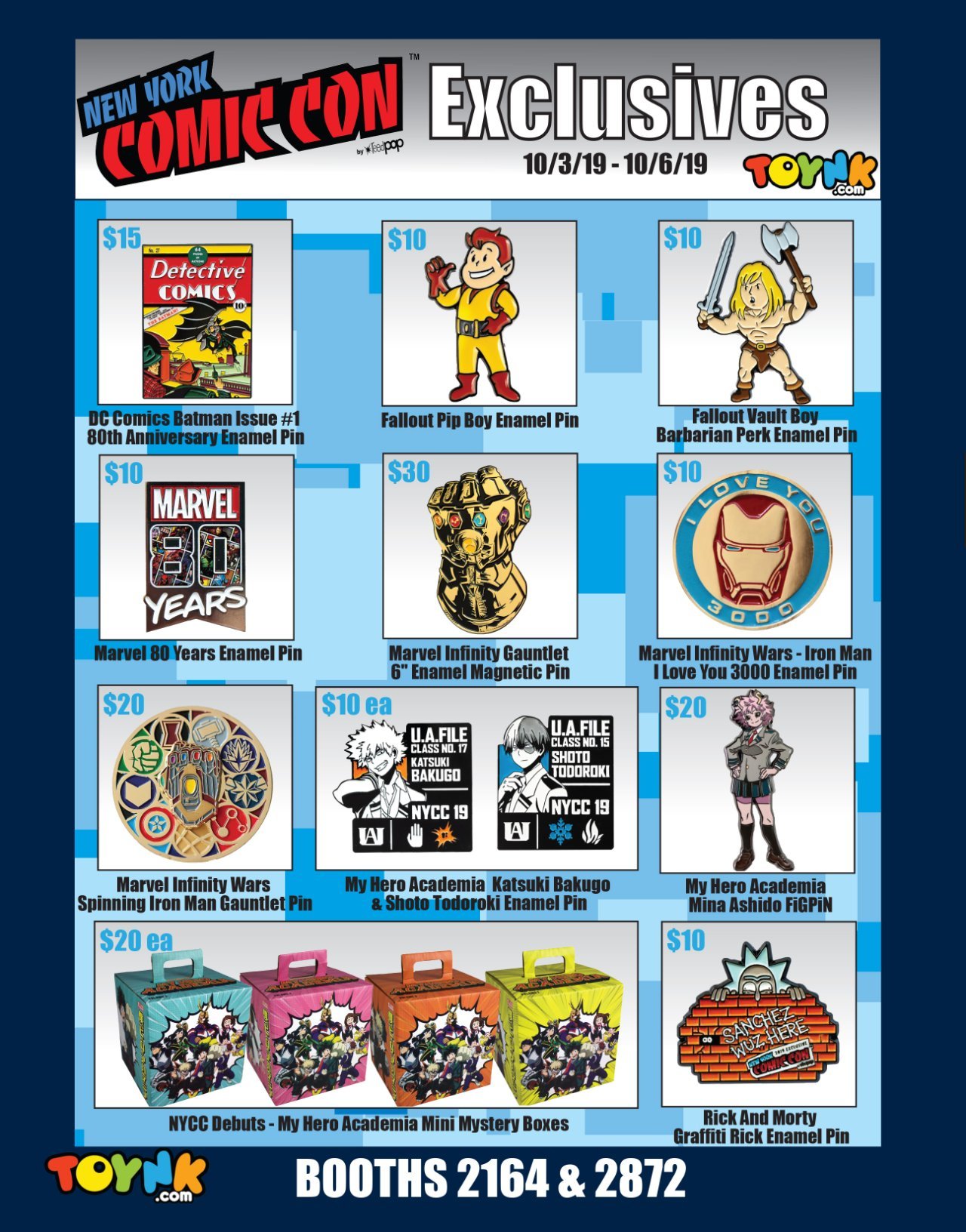 Exclusivos de NYCC19 NUEVO Exclusivos de NYCC19 NUEVO
