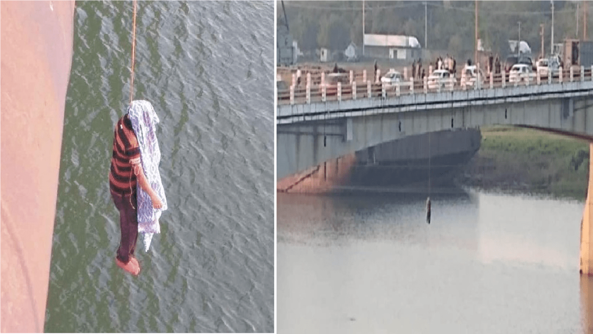 Aparece delincuente colgado de un puente, era miembro del grupo de Los Zetas