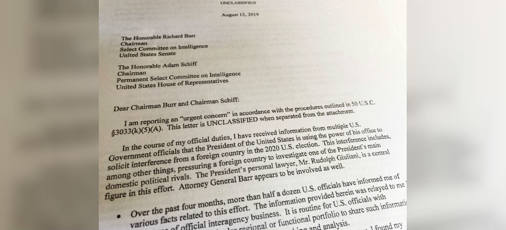 Casa Blanca intentó sellar transcripción de la llamada entre Trump y Zelensky, según queja del soplón de inteligencia