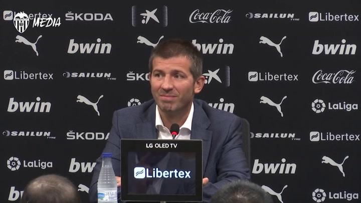 Primeras palabras de Albert Celades como nuevo entrenador del Valencia