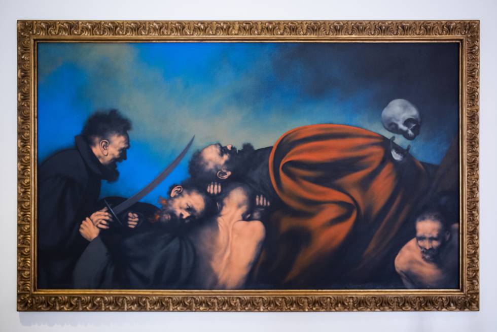 'La violencia y la intolerancia' del artista Rafael Coronel.