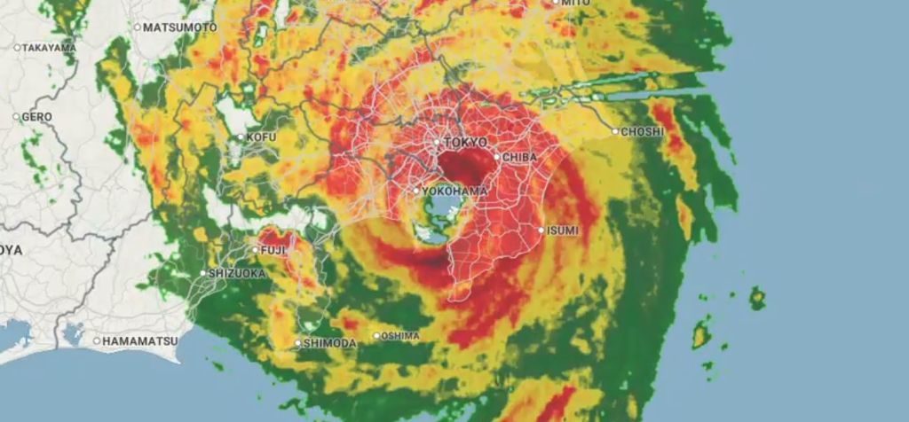 Tifón Faxai deja tres muertos y 40 heridos en su paso por Tokio