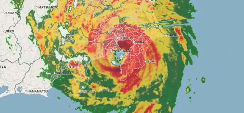 Tifón Faxai deja tres muertos y 40 heridos en su paso por Tokio