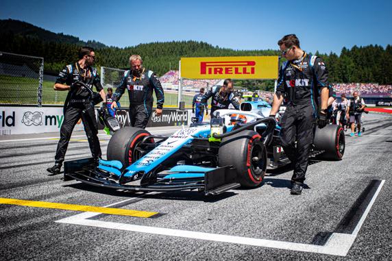 Gorka Narbarte, en el equipo Williams de F1