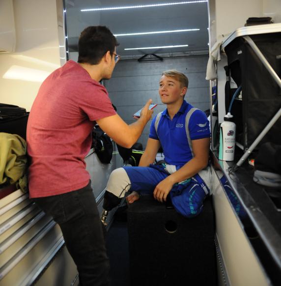 Billy Monger ha atendido a Mundo Deportivo / Joan Lanuza