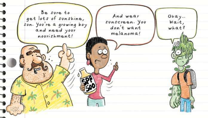 Espiral secreta de Swamp Kid - mamá y papá