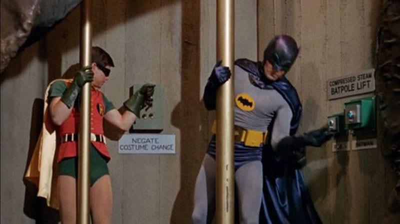 Joker Batpole escena