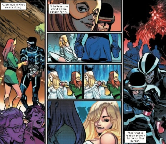 Casa de X 6 Scott Jean Wolverine Emma Frost Relación poliamorosa