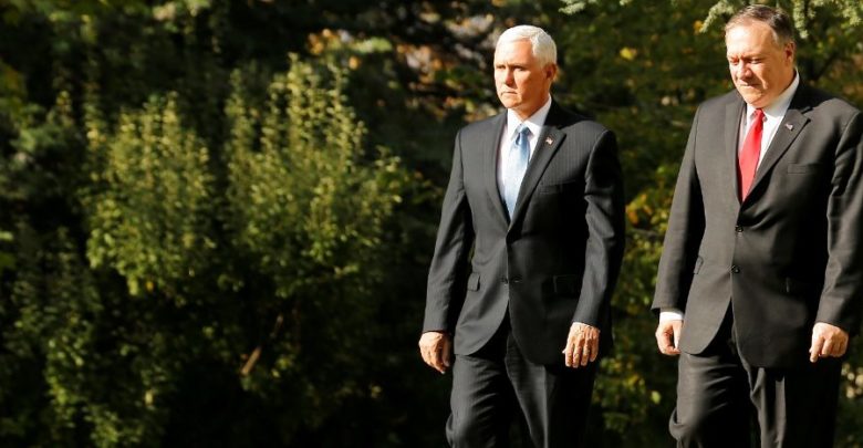 Erdogan recibe a Pence y Pompeo para negociar un cese al fuego en Siria