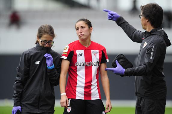 Nekane se tuvo que retirar por problemas físicos nada más empezar la segunda parte.