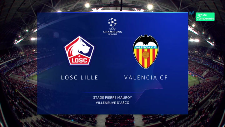 Champions League: Resumen y Goles del Partido Lille - Valencia