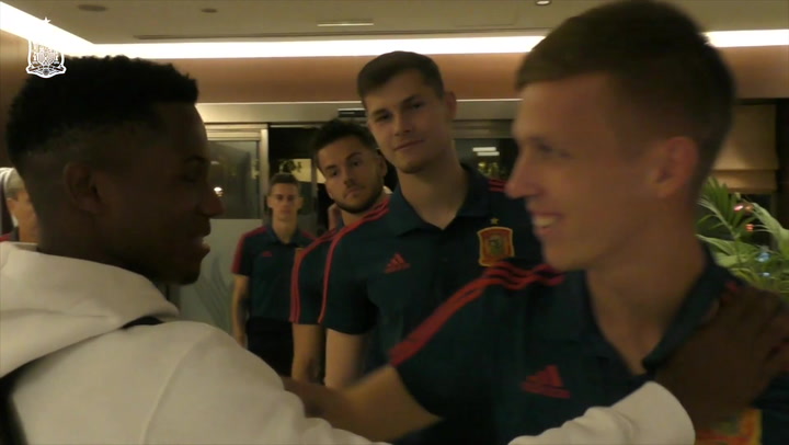 Ansu Fati ya se encuentra concentrado con la Sub-21.mp4