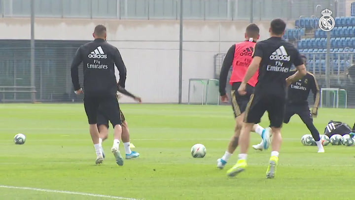 El Madrid se ejercitó pensando en el Mallorca El Madrid se ejercitó pensando en el Mallorca