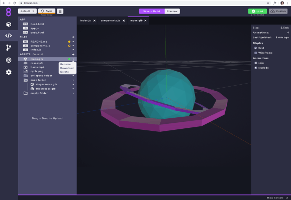 El nuevo Cloud Editor de 8th Wall ayuda a los clientes a construir rápidamente experiencias de AR móvil