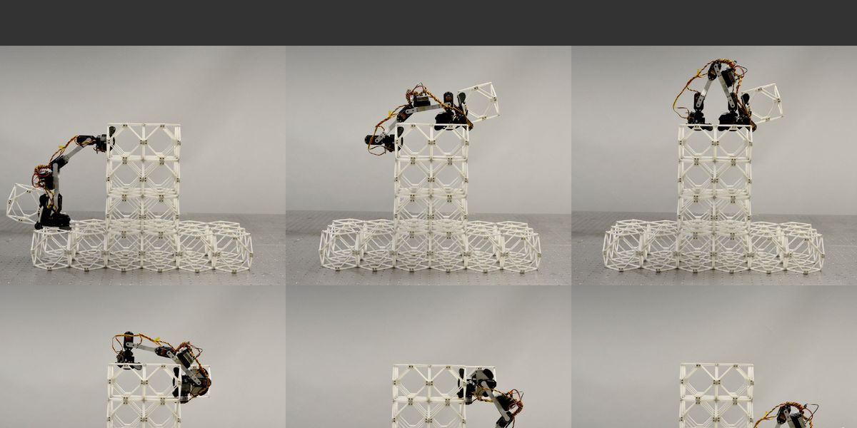 Estos robots tipo gusano podrían algún día construir naves espaciales