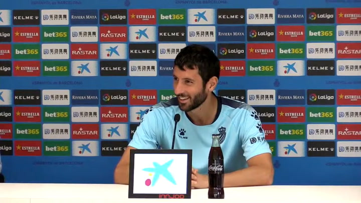 La rueda de prensa de Esteban Granero (Espanyol)
