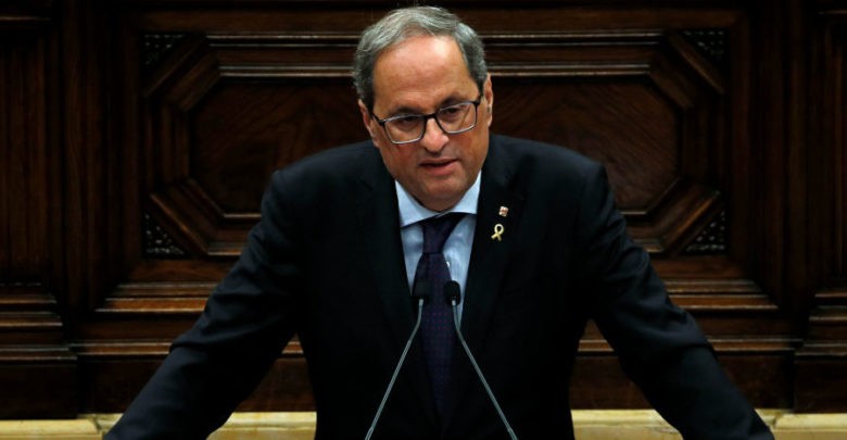 Insta presidente de Cataluña a Sánchez al diálogo, pero lo rechaza