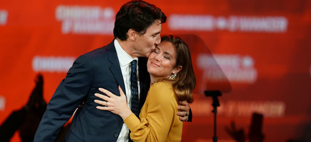 Justin Trudeau, reelecto como primer ministro de Canadá pero sin mayoría absoluta