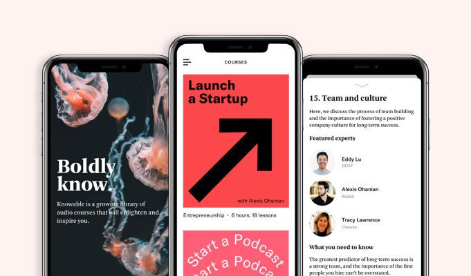 Knowable lanza sus clases de audio "no es un podcast" de $ 100
