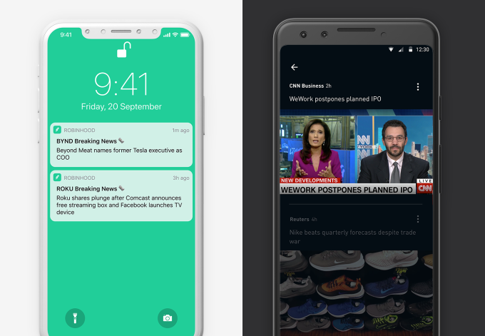 Suministro de noticias de Robinhood