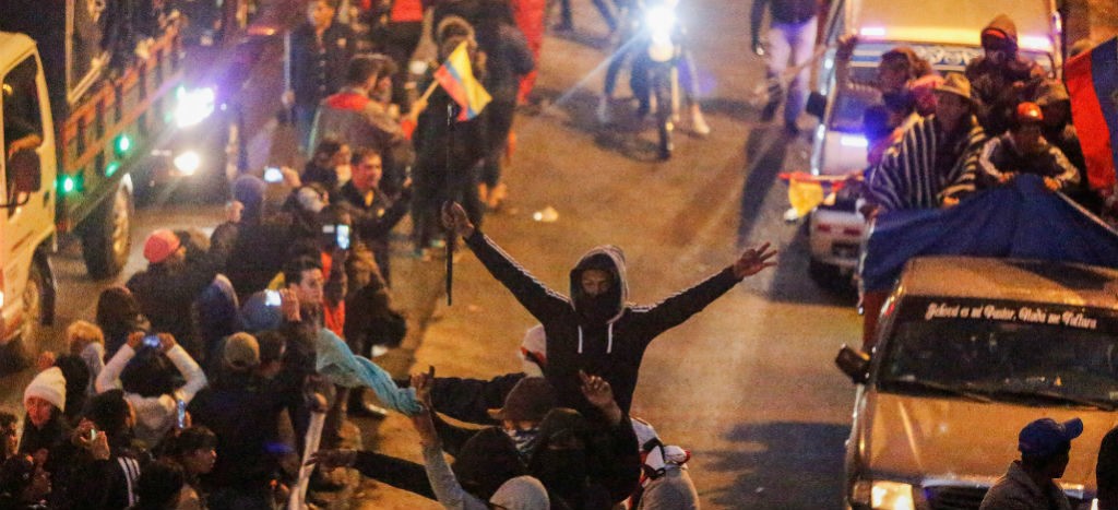Llega marcha indígena a Quito, para protestar contra el presidente de Ecuador | Videos