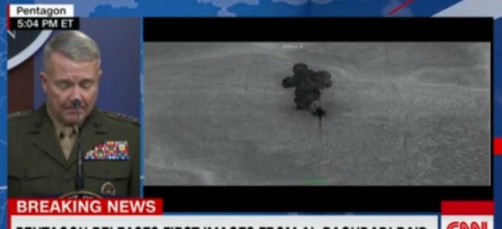 Pentágono revela estas imágenes de la operación contra al-Baghdadi | Video