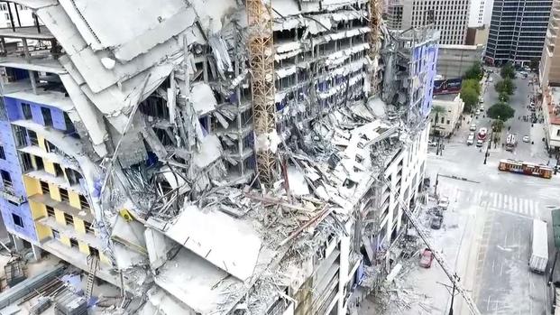 [TLMD - LV] Desde el aire: video inédito tras el derrumbe del hotel Hard Rock