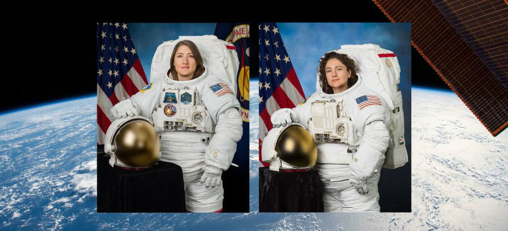 Realizan la primera caminata espacial con solo mujeres | Foto y Video