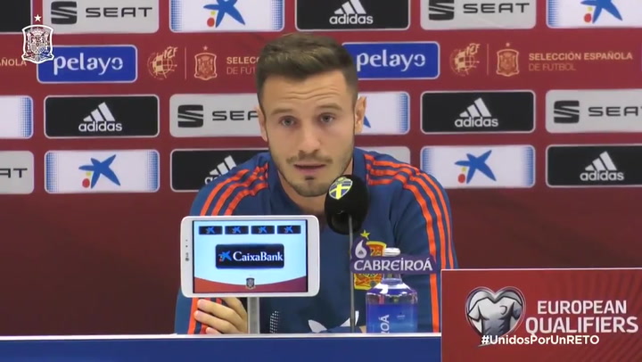 Las declaraciones de Saúl previas al duelo ante Suecia
