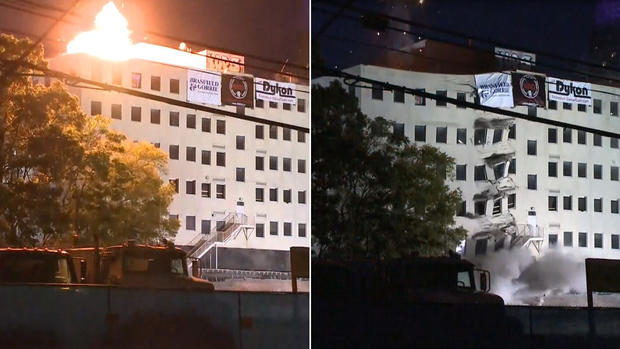 [TLMD - NATL] Impresionante explosión: viejo edificio de Atlanta queda en escombros