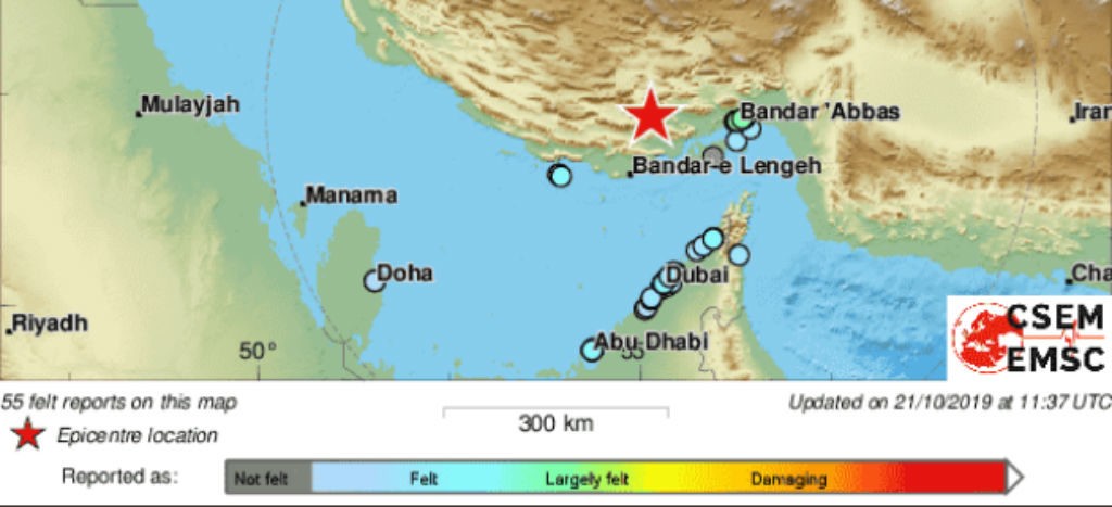 Sismo de magnitud 5.6 golpea a Irán