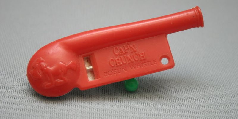 Un hacker temprano usó un silbato de caja de cereales para hacerse cargo de las líneas telefónicas