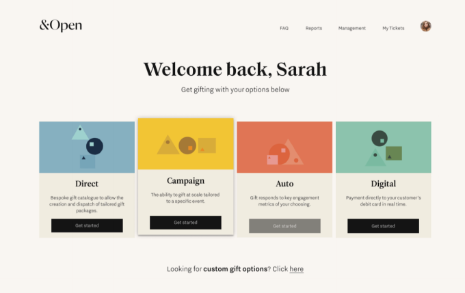 & Abrir pantalla de bienvenida