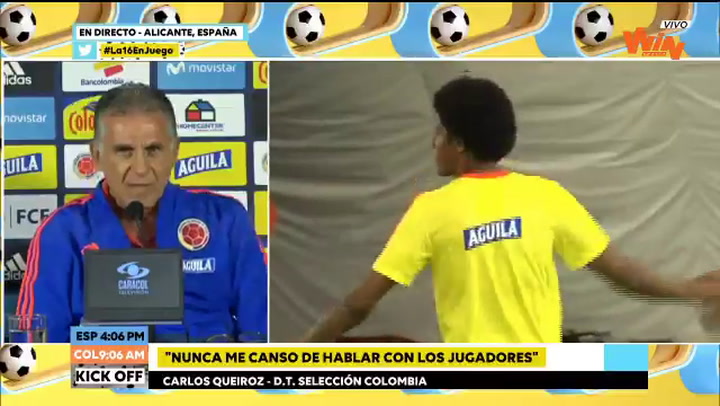 Queiroz: “James no ha pedido no venir, es una decisión mía” Queiroz: “James no ha pedido no venir, es una decisión mía”